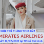 EMIRATES AIRLINES TUYỂN DỤNG TVHK - THÁNG 07/2023